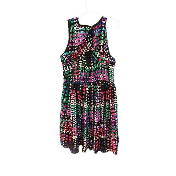 Kate Spade Multi-Colored Flutter Dress Sleeveless Keyhole Back Size 10 - Picture 2 of 6